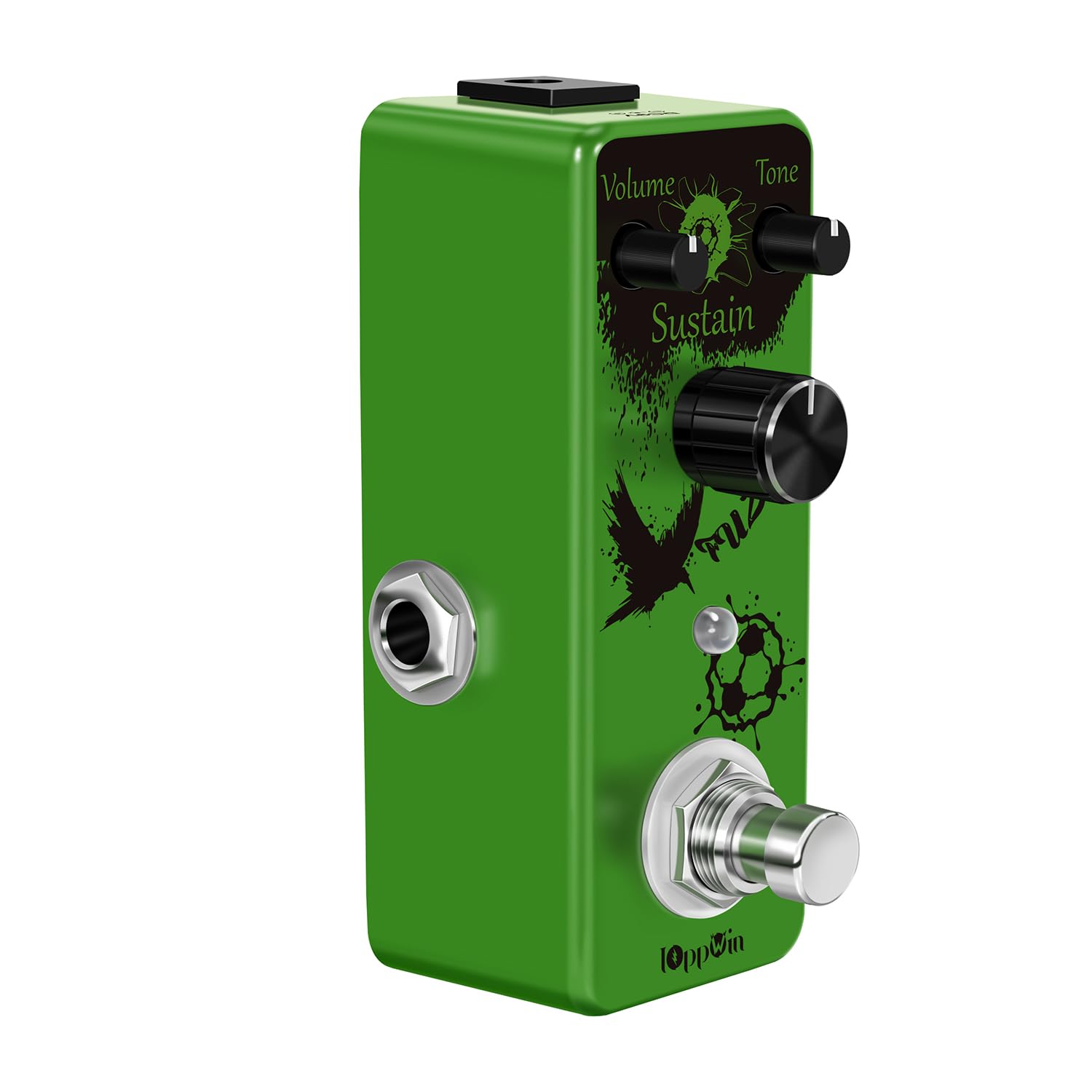Fuzz Buff - Pedale per effetti per chitarra, tonalità leggendaria dolce fuzz, rivestimento in metallo, True Bypass, mini formato (DC 9 V)