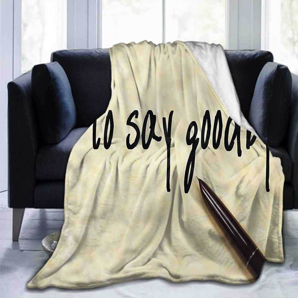 dsdsgog Soft Blanket Queen Going Away Party,Time to Goodbye,40"x50" Small Throw Super Soft