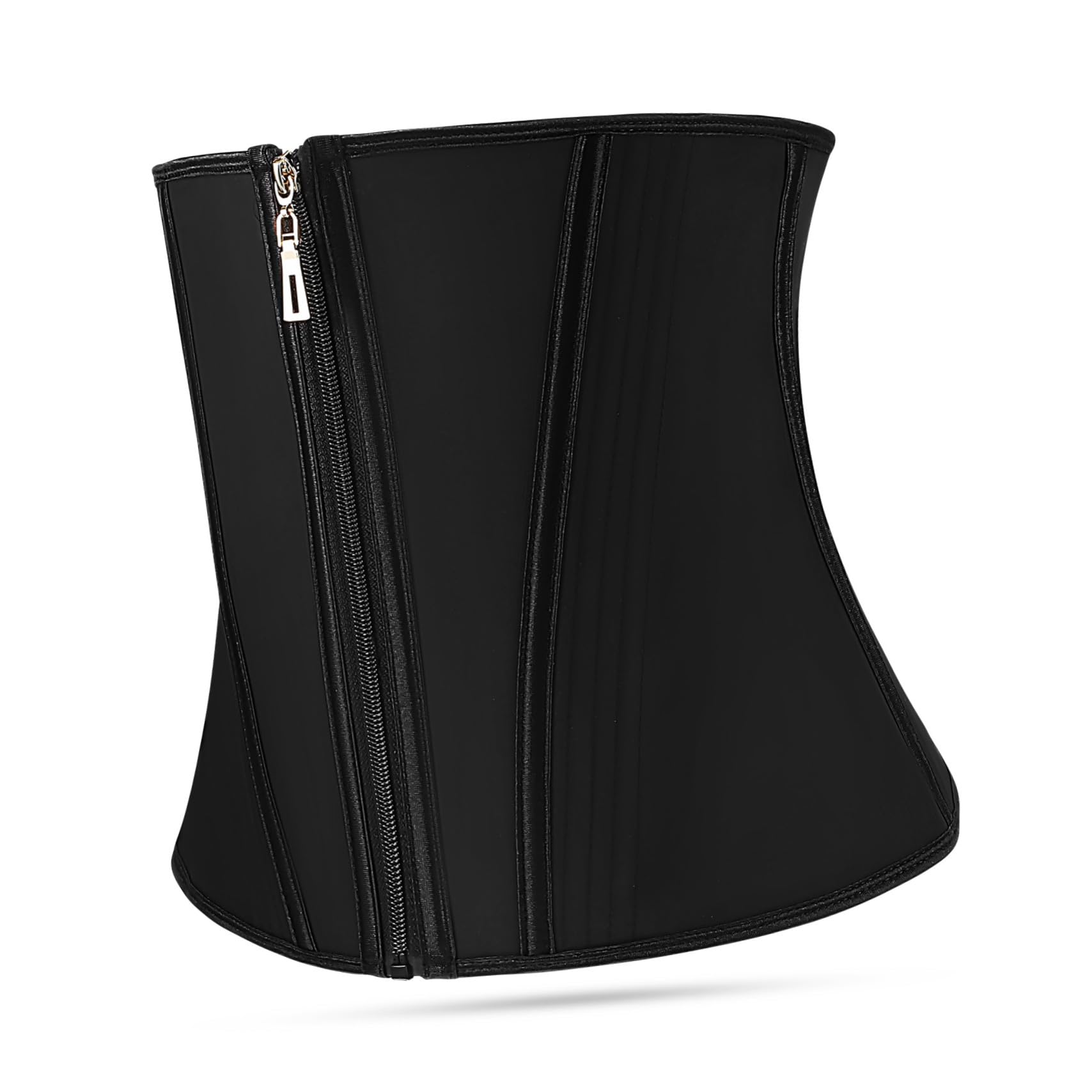 Corsé de Látex con Cremallera para Mujer Faja Moldeadora de Cintura Control de Abdomen Corset Cómodo y Duradero