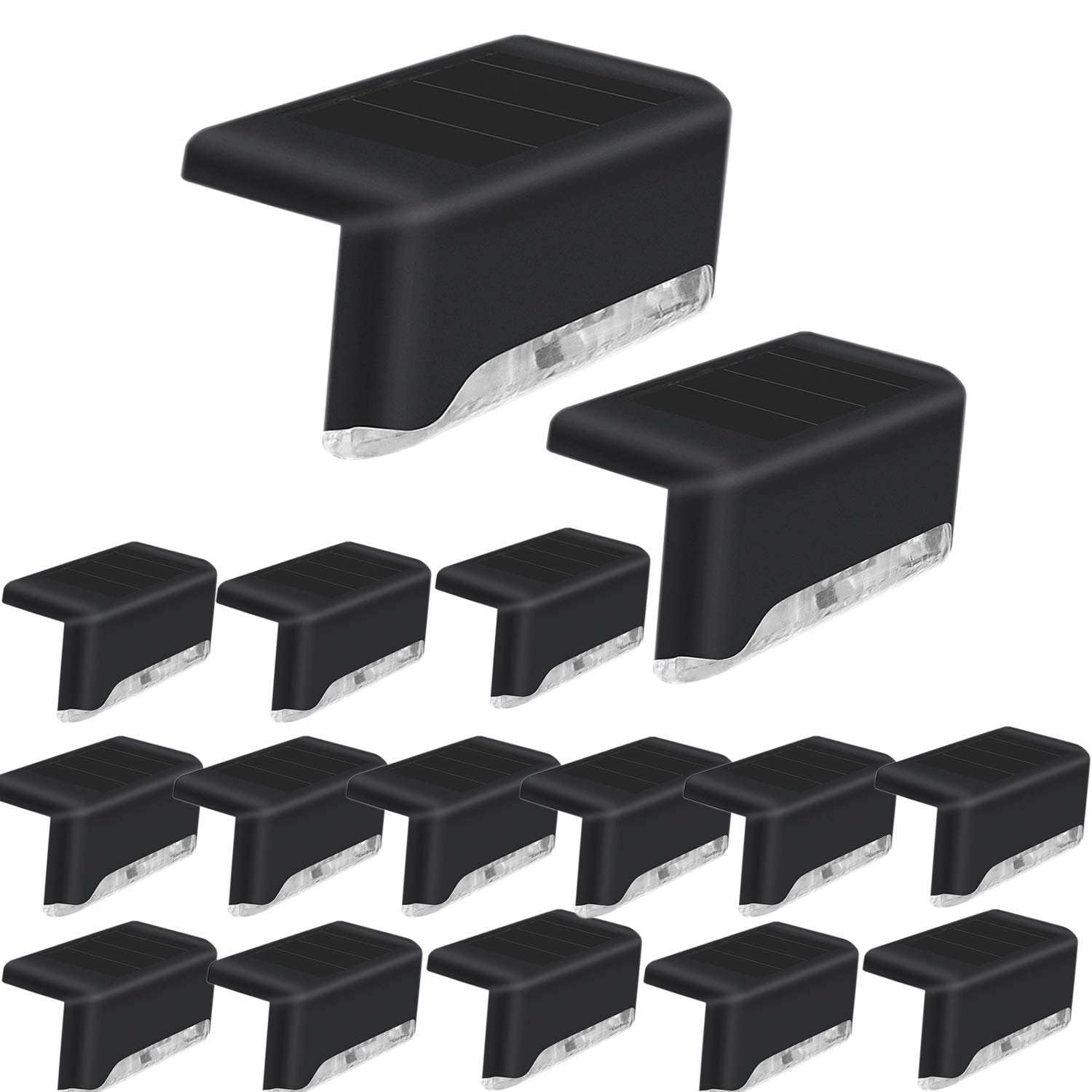 Outdoor Solar Deck Lights LED Waterproof Step Lights for Stairs Fence Patio Yard Garden, Solar Powered Automatic Dusk to Dawn Deck Lighting, Easy Installation IP65 Weatherproof. (16)-image-47