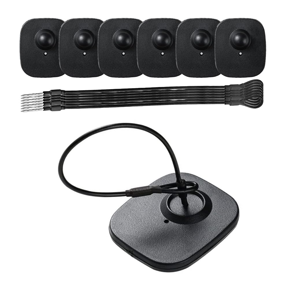 Mini étiquettes de sécurité pour vente au détail, 8.2MHz, avec ficelle, antivol, étiquettes de sécurité RF pour vêtements, 50 pièces
