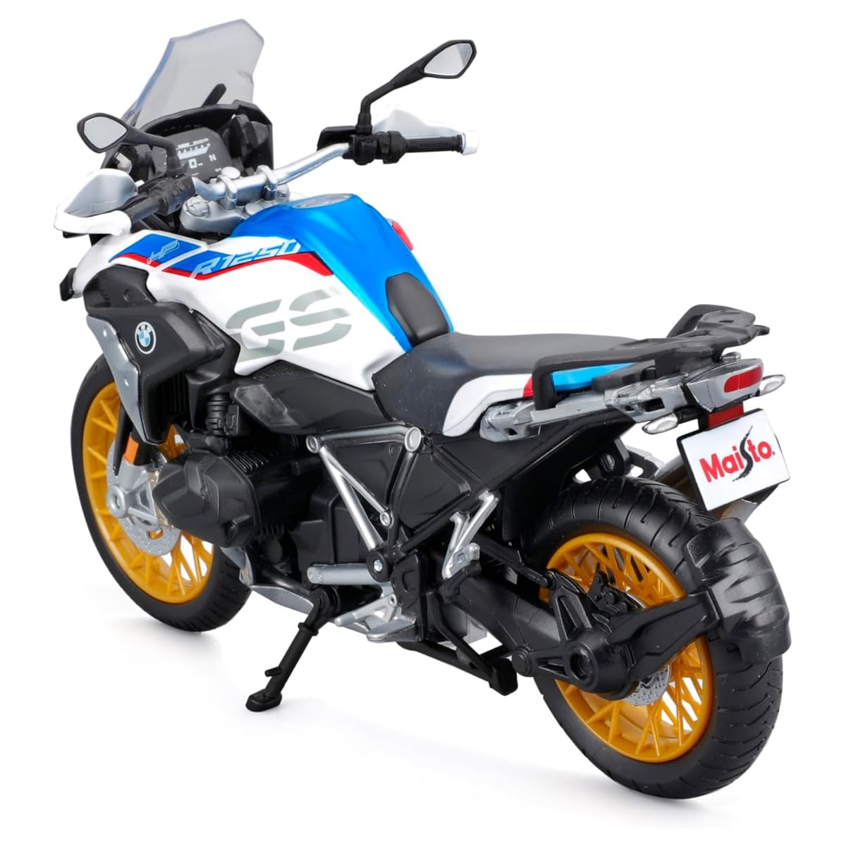 maisto Miniatures BMW R1250 Gs 1/12 avec base moto