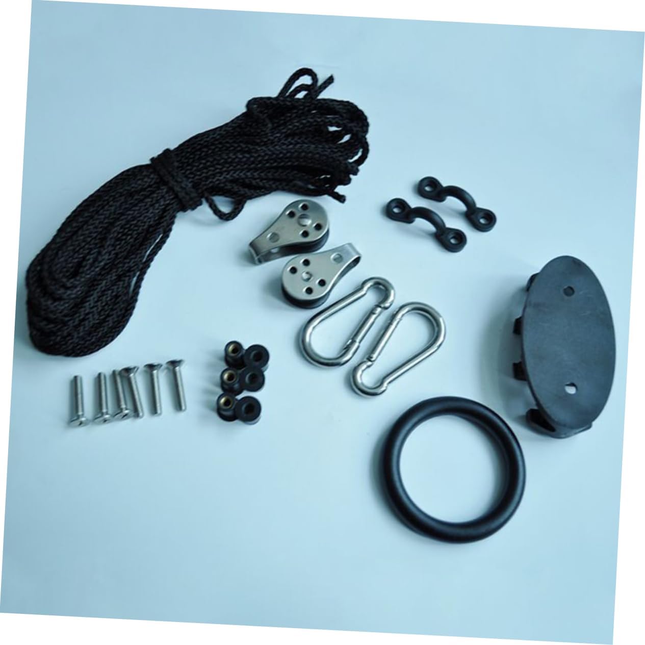 Kayak Canoe Anchor Trolley Kit Cleat Rigging Ring Kayak Accessories for Water Sports