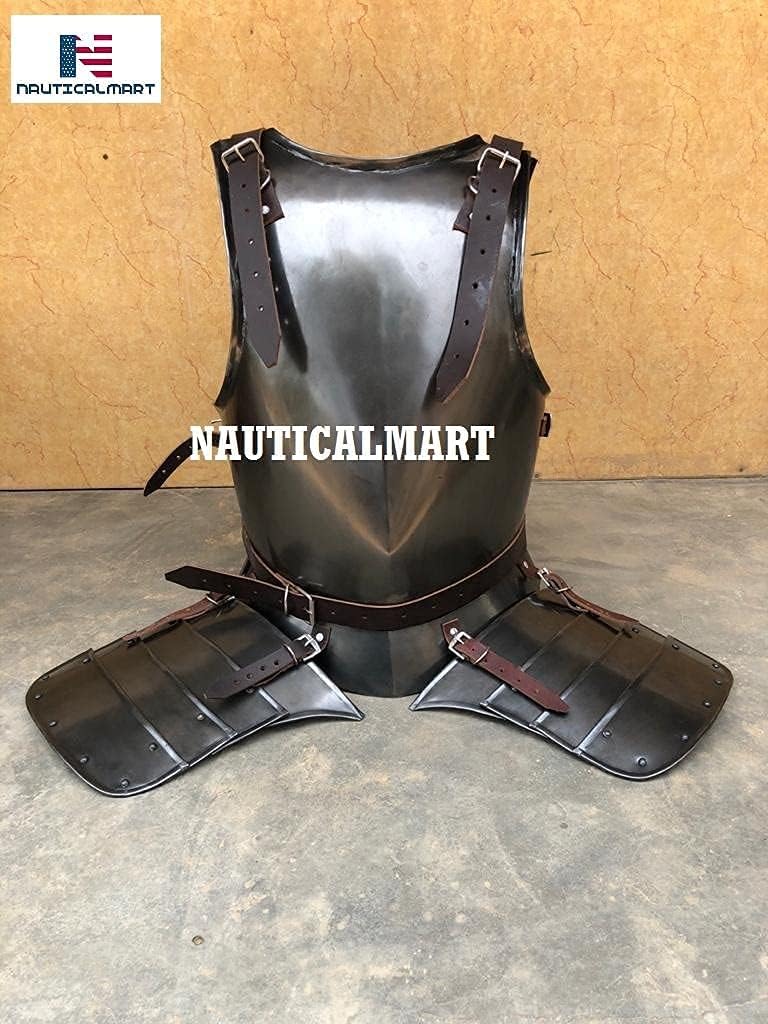 NauticalMart Medieval Knight Peascod Armor Breastplate Blackened Armour