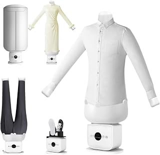 Planchadora automática de Camisas, con Panel táctil y Robot humanoide 3.0, Planchado y Secado 360° sin Puntos Ciegos, Uso con un Solo Clic, Secado rápido en 8 Minutos