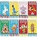 24 Stück Mini Zirkus Karneval Notizbücher Karneval Geburtstag Party Zubehör Goodie Tasche Füller Tagebuch Notizblock Lehrer Klassenzimmer Zubehör für Zirkus Geburtstag Baby Shower