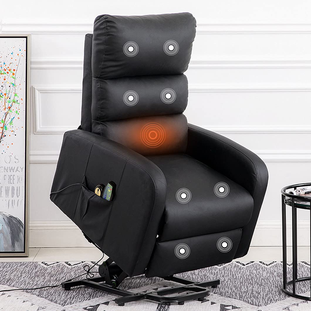 Buy Seedfaya Electric Recliner Chairs With Heated Massage Chair Riser