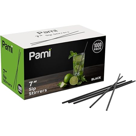 Chef Craft Select Plastic Cocktail or Coffee Stirrer Straws, 5 inch 150 ...