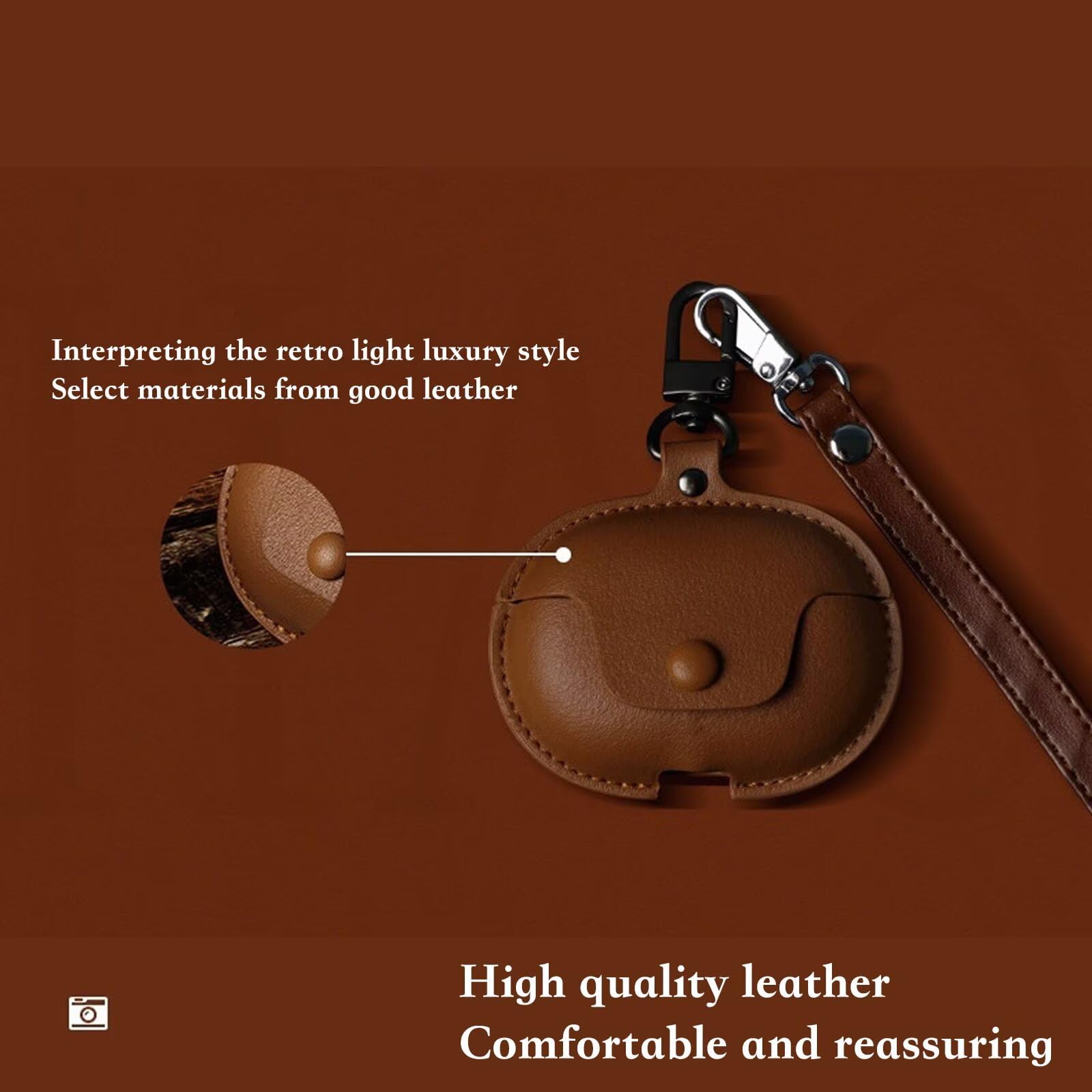 Amazon.com: for Bose Ultra Open Earbuds Case, Leather Shockproof