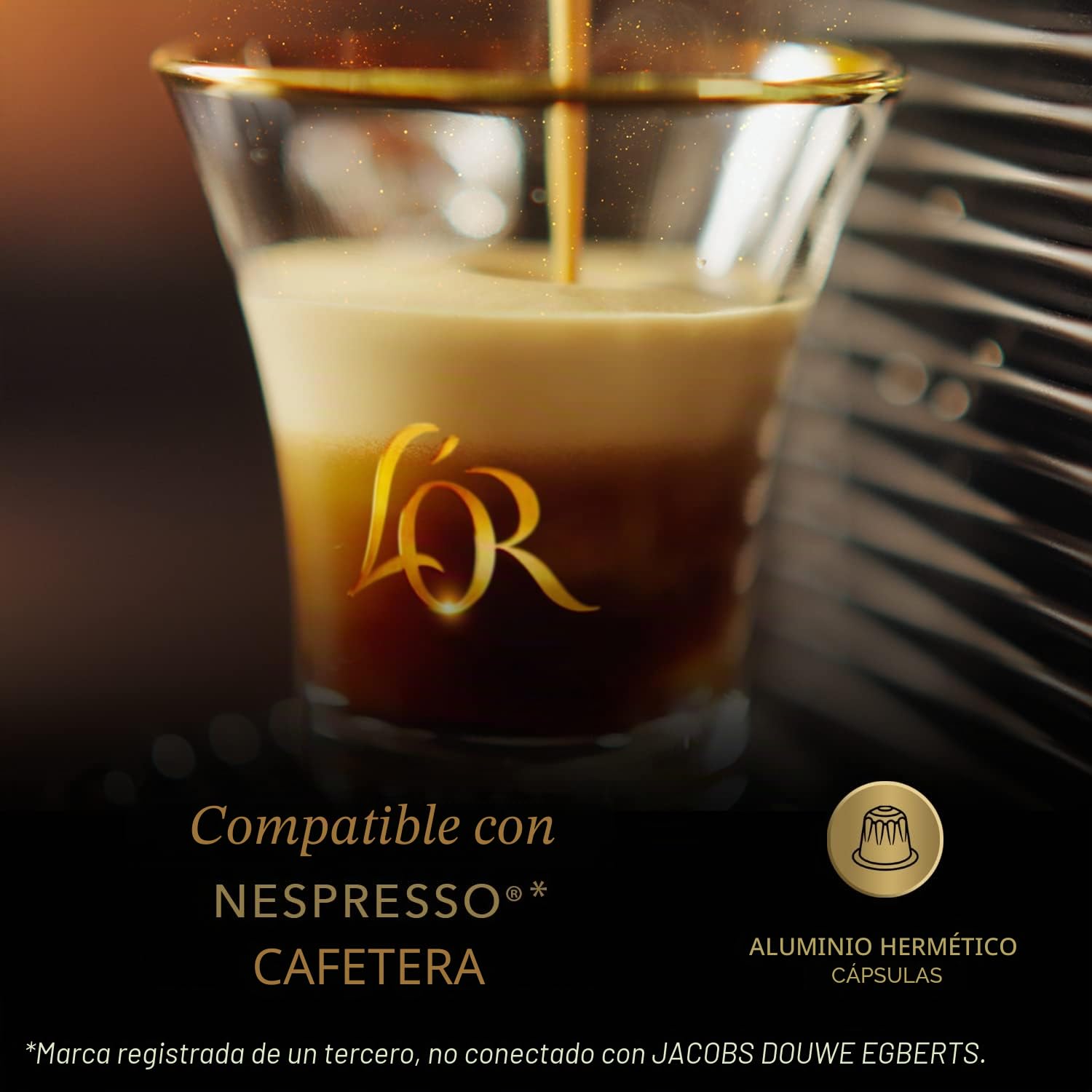 L'Or Espresso Café Onyx Intensidad 12, 10 Paquetes de 20 cápsulas