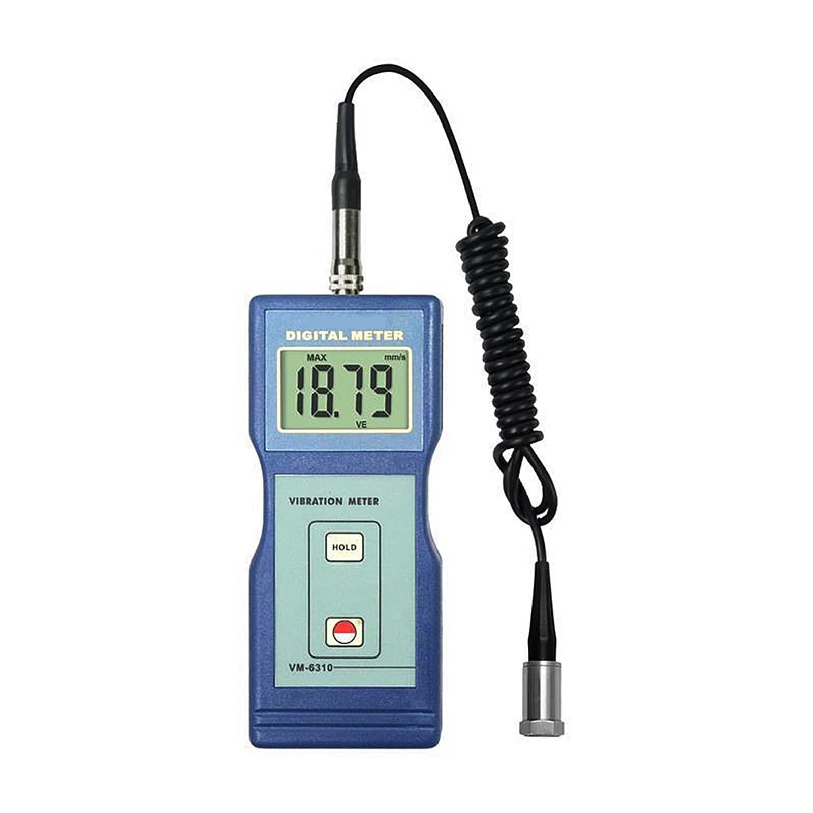 Gqnblvhzupdm One Color Vibration Tester Vibration Detector Vm-6310 Acceleration Displacement Mechanical Unbalance And Deviation High Precision Digital Vibrometer
