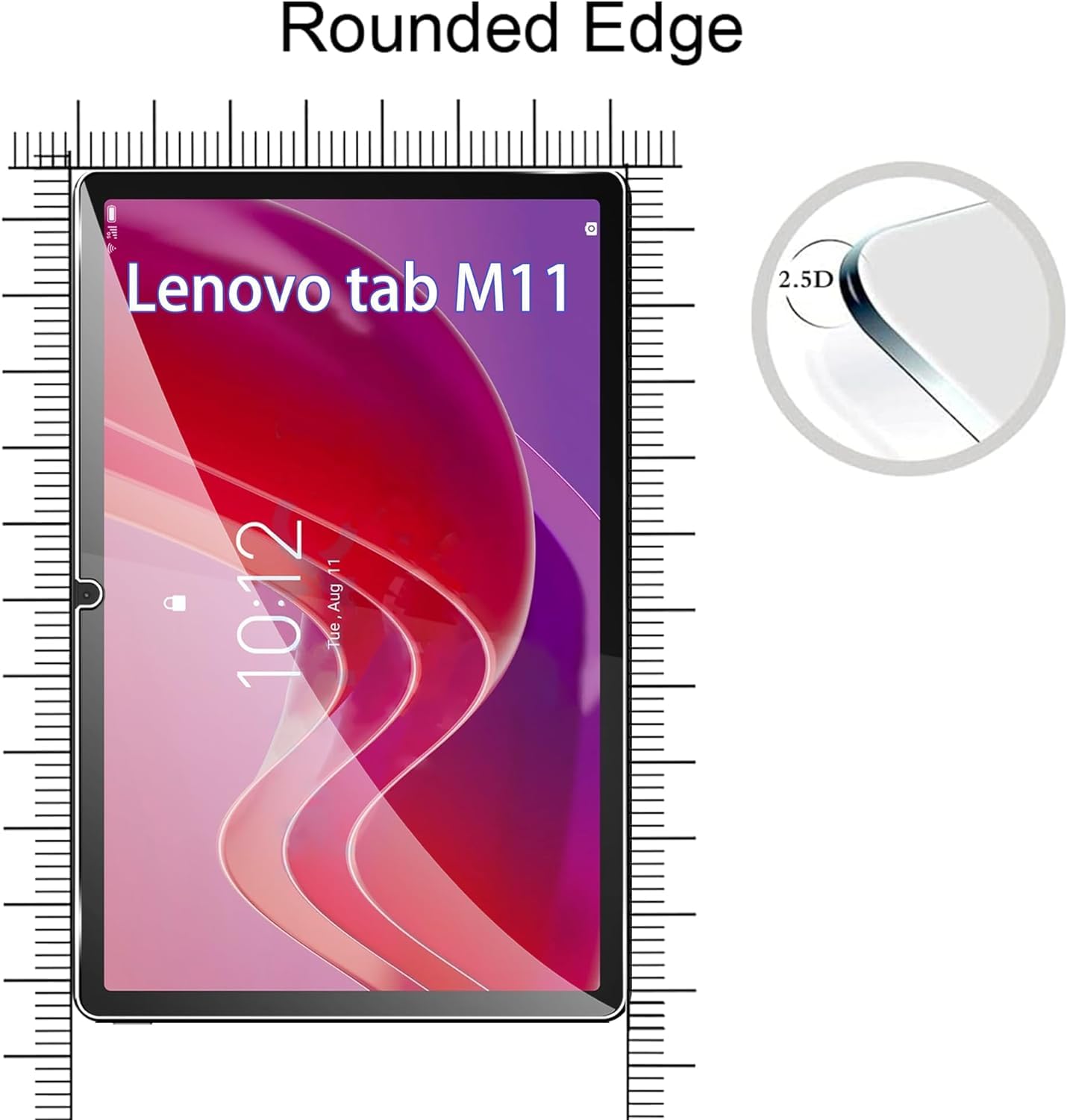 GOZOPO 2 Stück Schutzfolie für Lenovo Tab 11 (11 Zoll) Tablet TB330FU