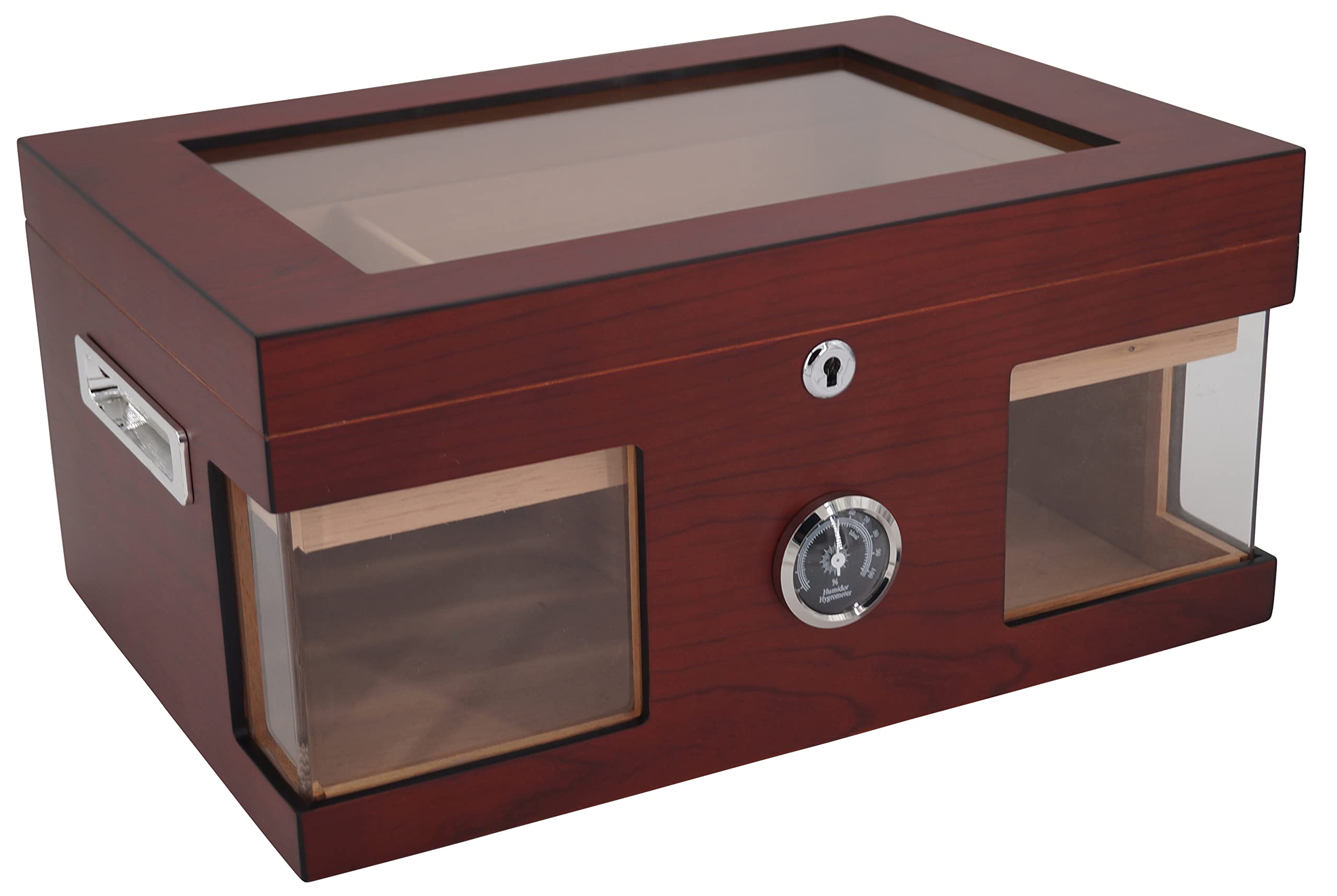 GERMANUS Humidor Cassapanca con finestra Marrone