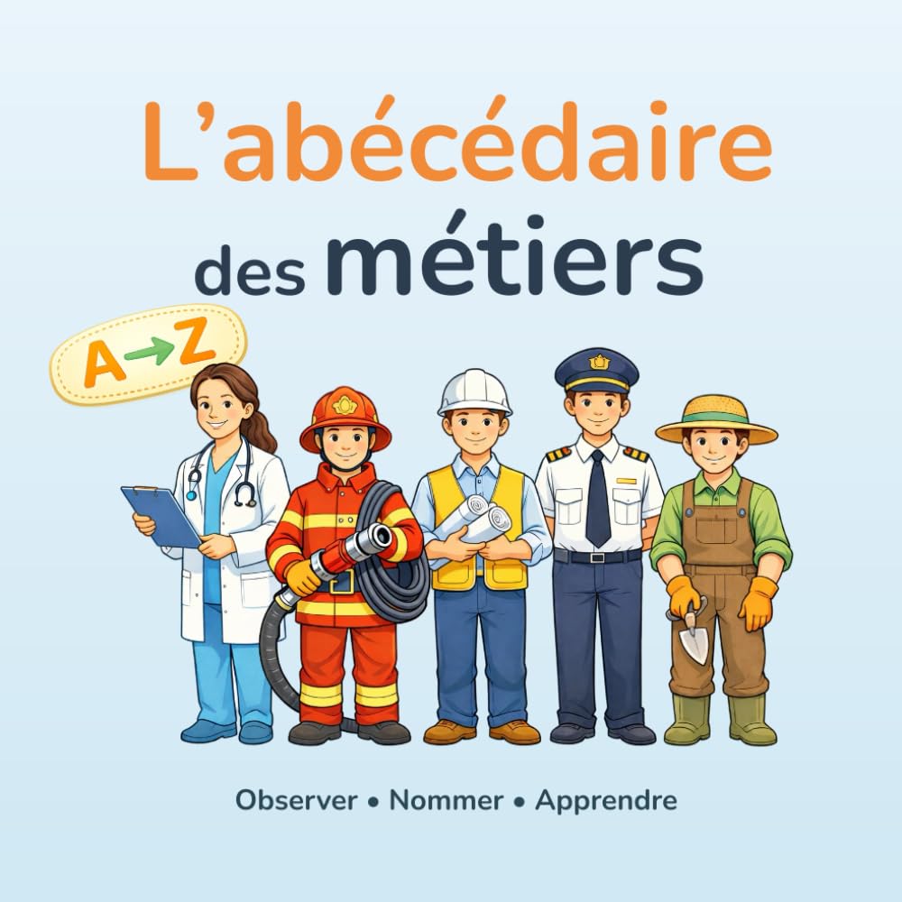 L’abécédaire des métiers: Un imagier illustré pour découvrir l'alphabet des métiers, de A à Z