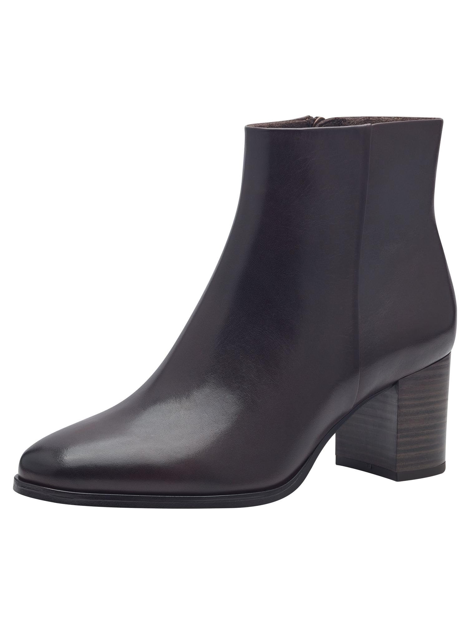 MARCO TOZZI Women's Bootie Zip+Slip 2-25007-43 Fashion Boots, Mocha, 38 EU, mocha, 6 UK