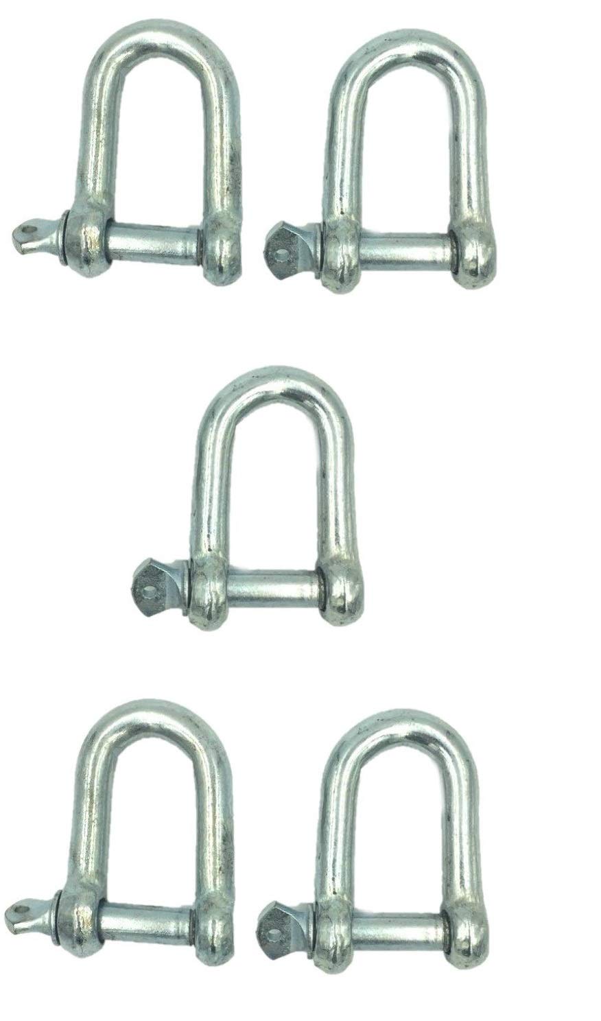 WeighTAJ Mild Steel (MS) Dee Shackle - Galvanized Finish - Ideal for Construction and Industrial Use (10mm, 5) (B08WKJD5F6) Amazon Price History, Amazon Price Tracker