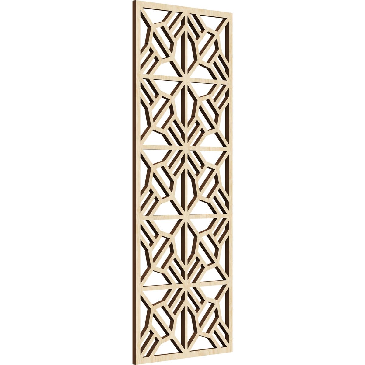 Auburn Decorative Pierced Fretwork Wood Wall Panels, 13 3/8"W x 34 3/8"H x 3/8"T, Birch