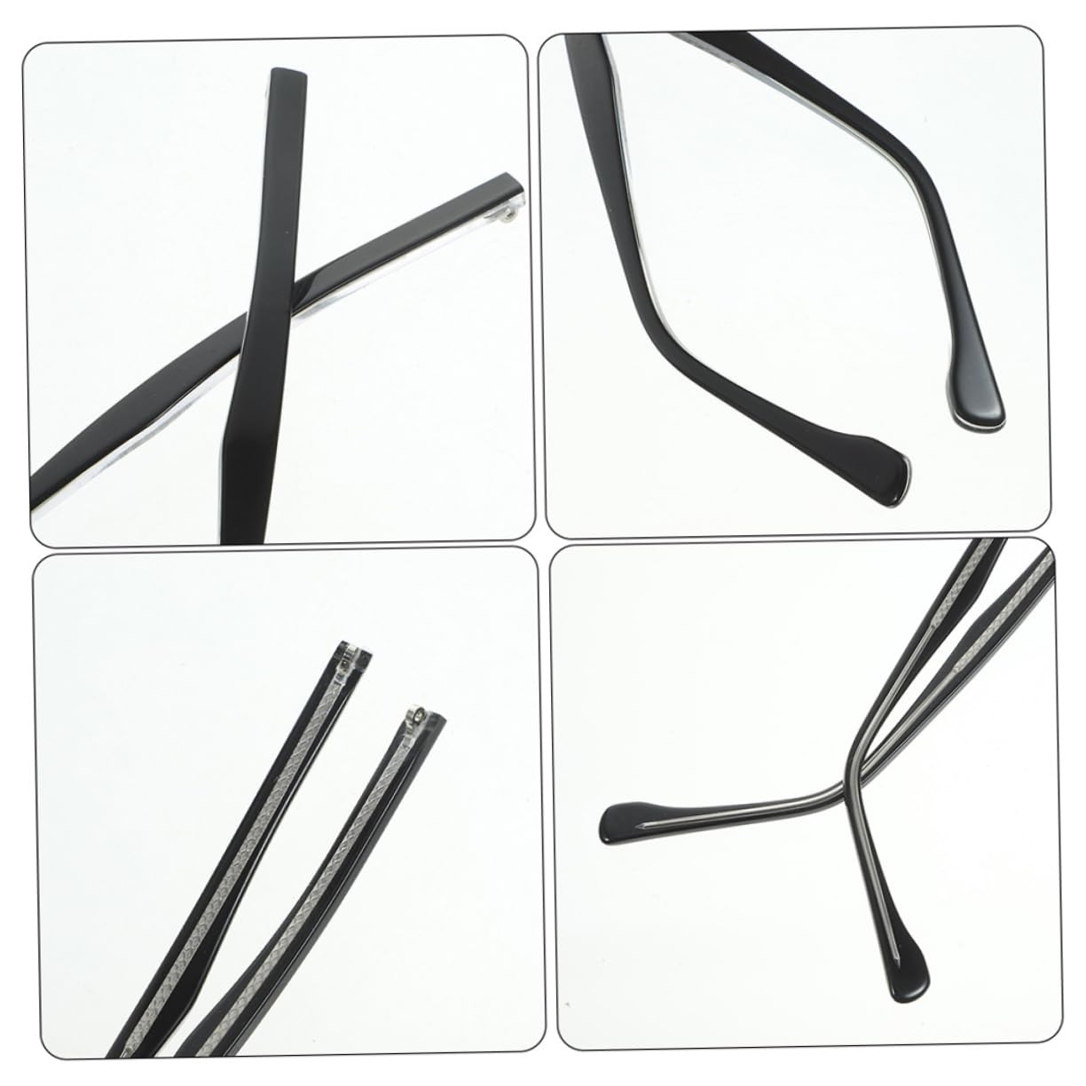 Beavorty 10 Paar Brillenzubehör Brillen Sonnenbrillen Sonnenbrillen Ersatzbügel Brillenersatzteile Ersatzbrillen Bügel Brillenbügel Metall Schwarz