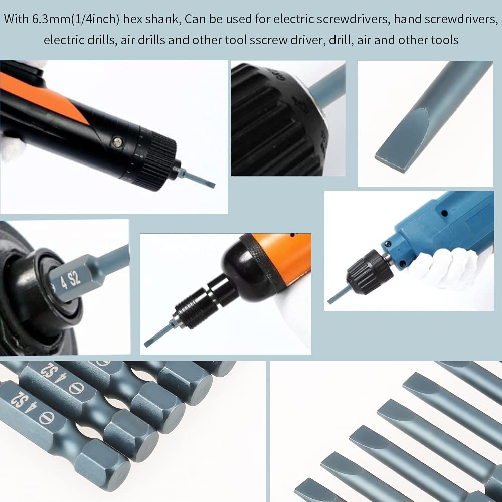 Punte Per Cacciavite Magnetiche SL2,5 - Acciaio S2, 50 Mm, Per Vit A Testa Piatta - Foto 11