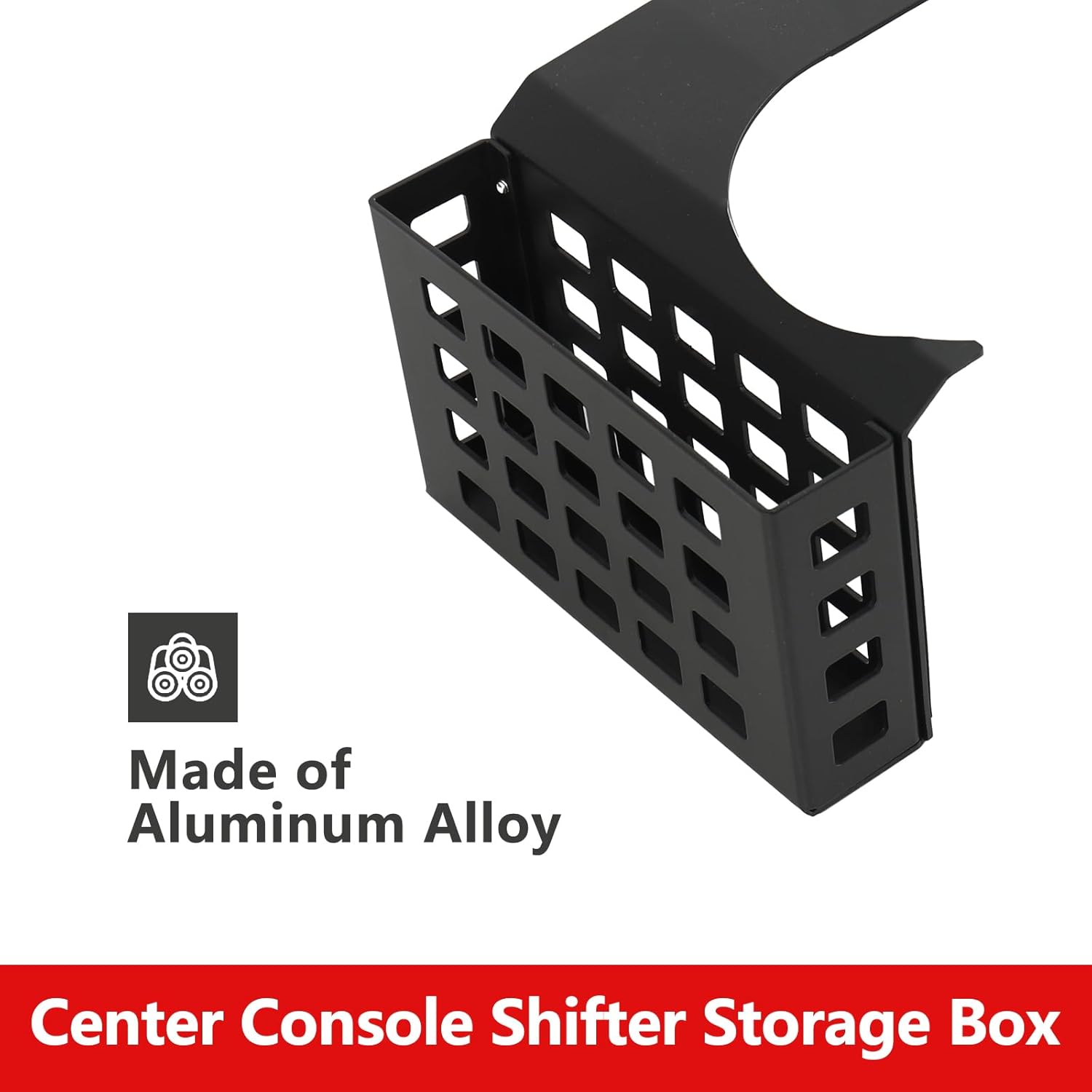 Center Console Shifter Storage Box for FJ Cruiser 2007-2022 Aluminum Alloy Storage Basket