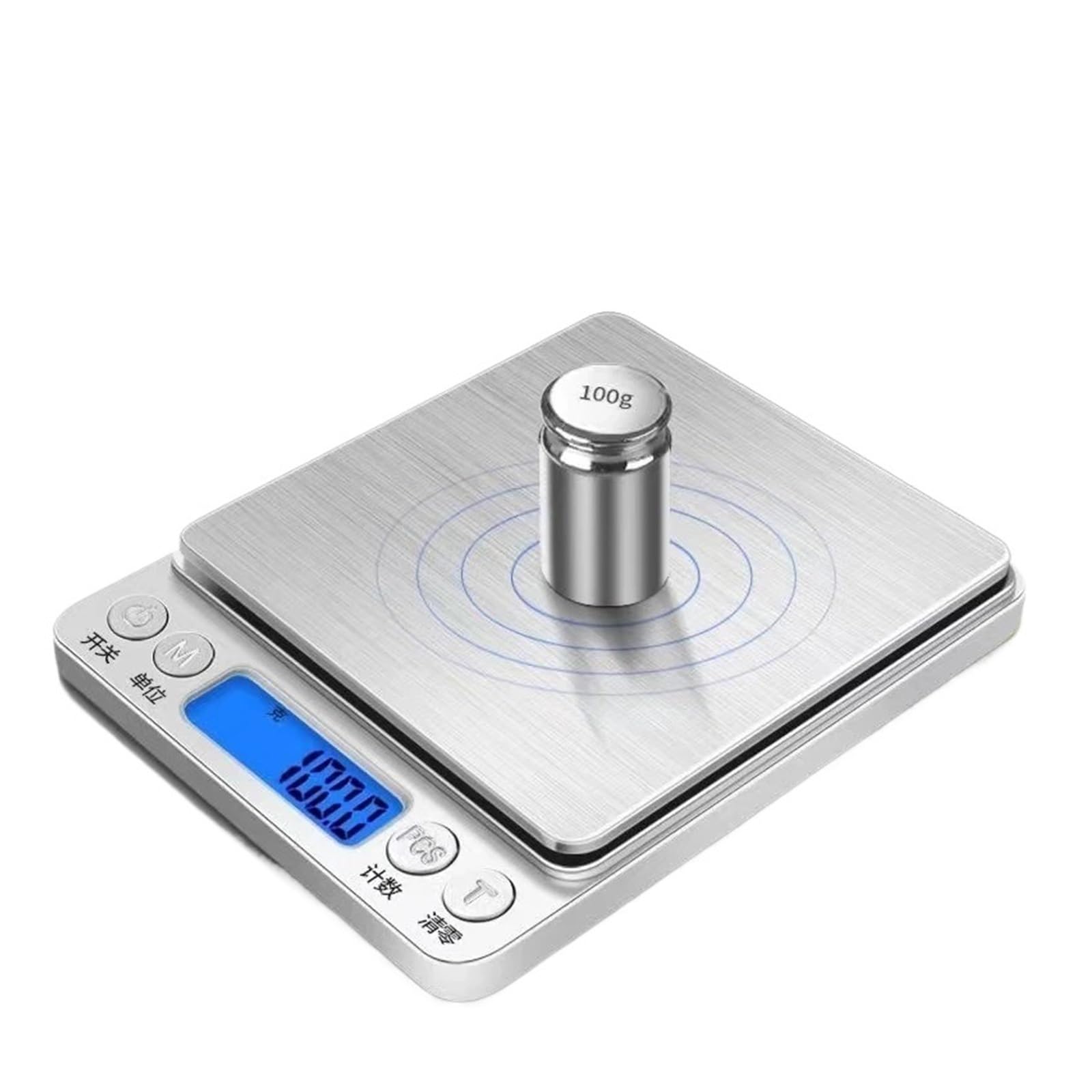 Báscula electrónica de cocina Báscula de precisión de 3000 g y 0,1 g(Battery model)