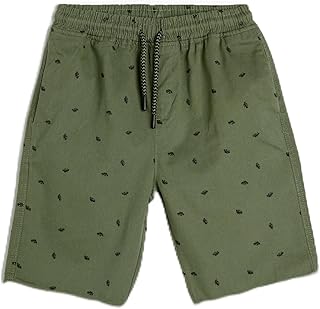 KOTON boys Chino Shorts Drawstring Pockets Cotton Patterned Shorts (pack of 1)