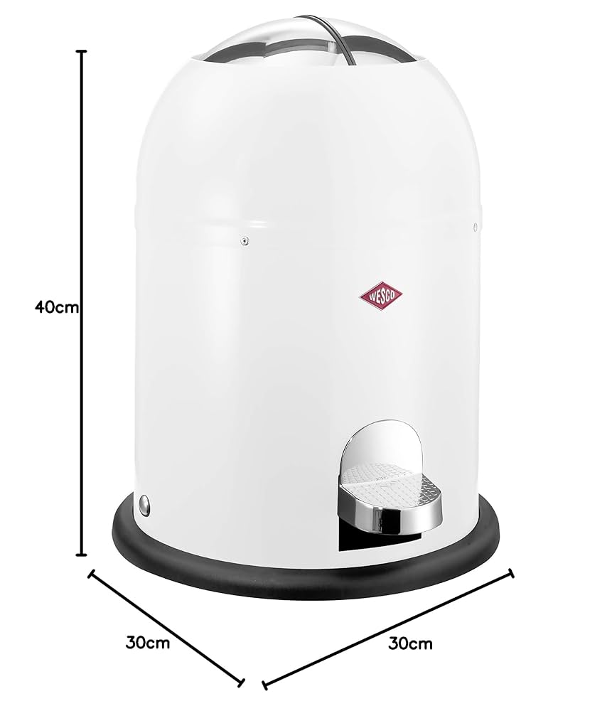 Amazon｜Wesco(ウェスコ) ペダルビン 9L ホワイト SINGLE MASTER