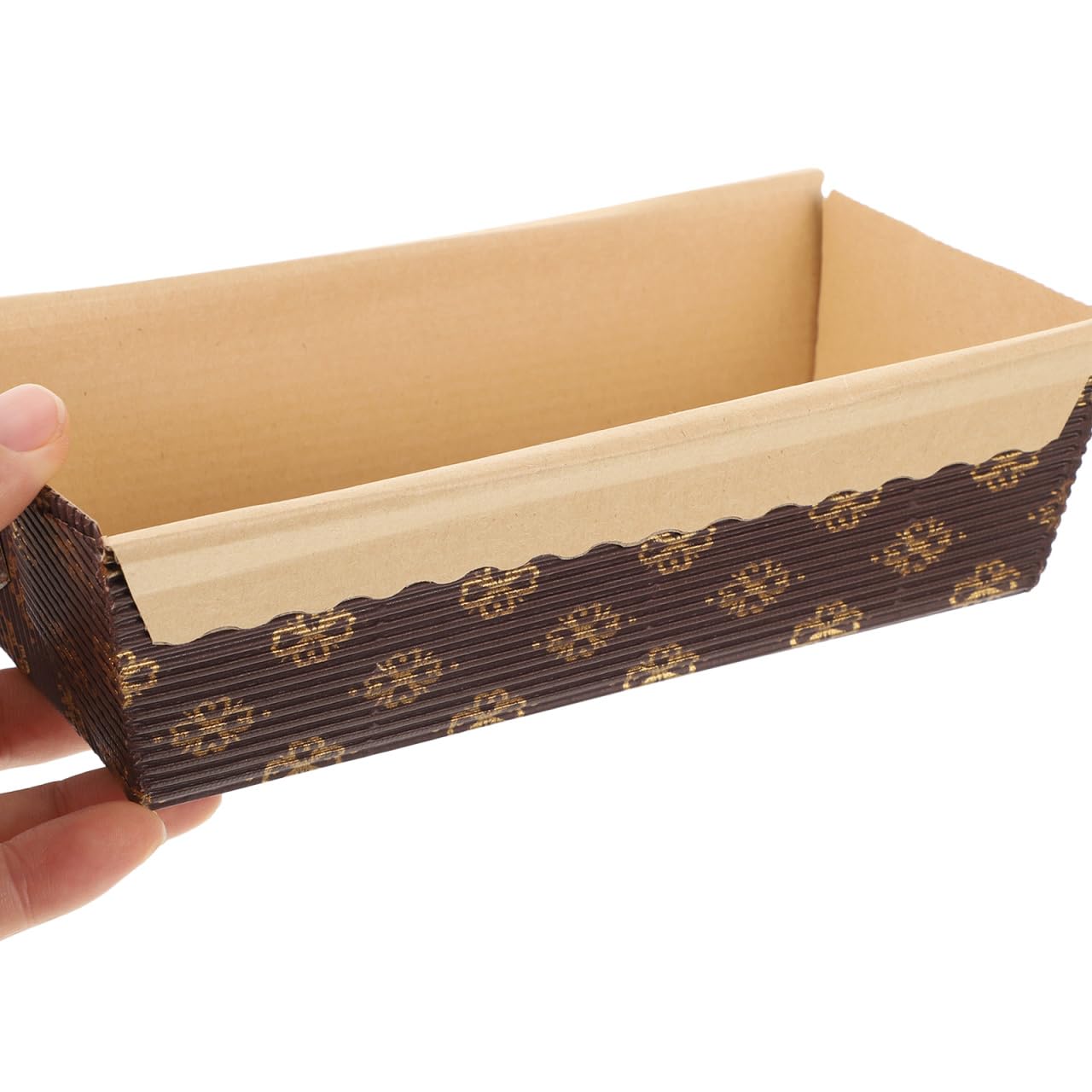 Uonlytech 25 pièces Moules Cake Jetables Papier Kraft Épais Résistant Haute Température pour Pâtisserie Cuisson Gâteau Barquettes Four Multifonctionnelles Maison