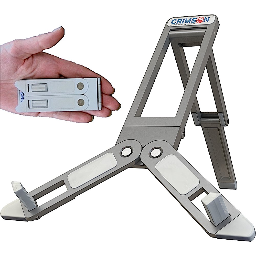 Crimson Silver Pocket Eazl Portable Easel Stand for Ipad, Kindle