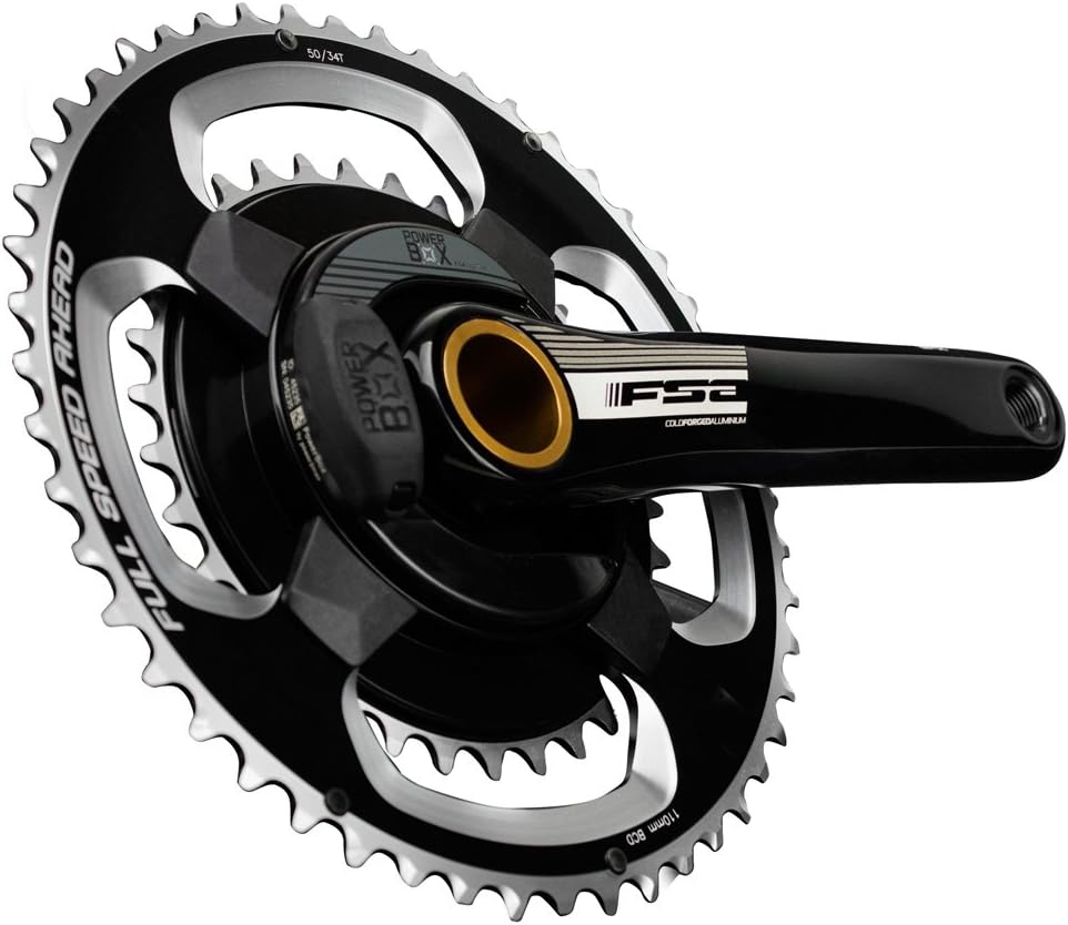 FSA Alloy PowerBox Power Meter Crankset Black, 175mm 52/36t