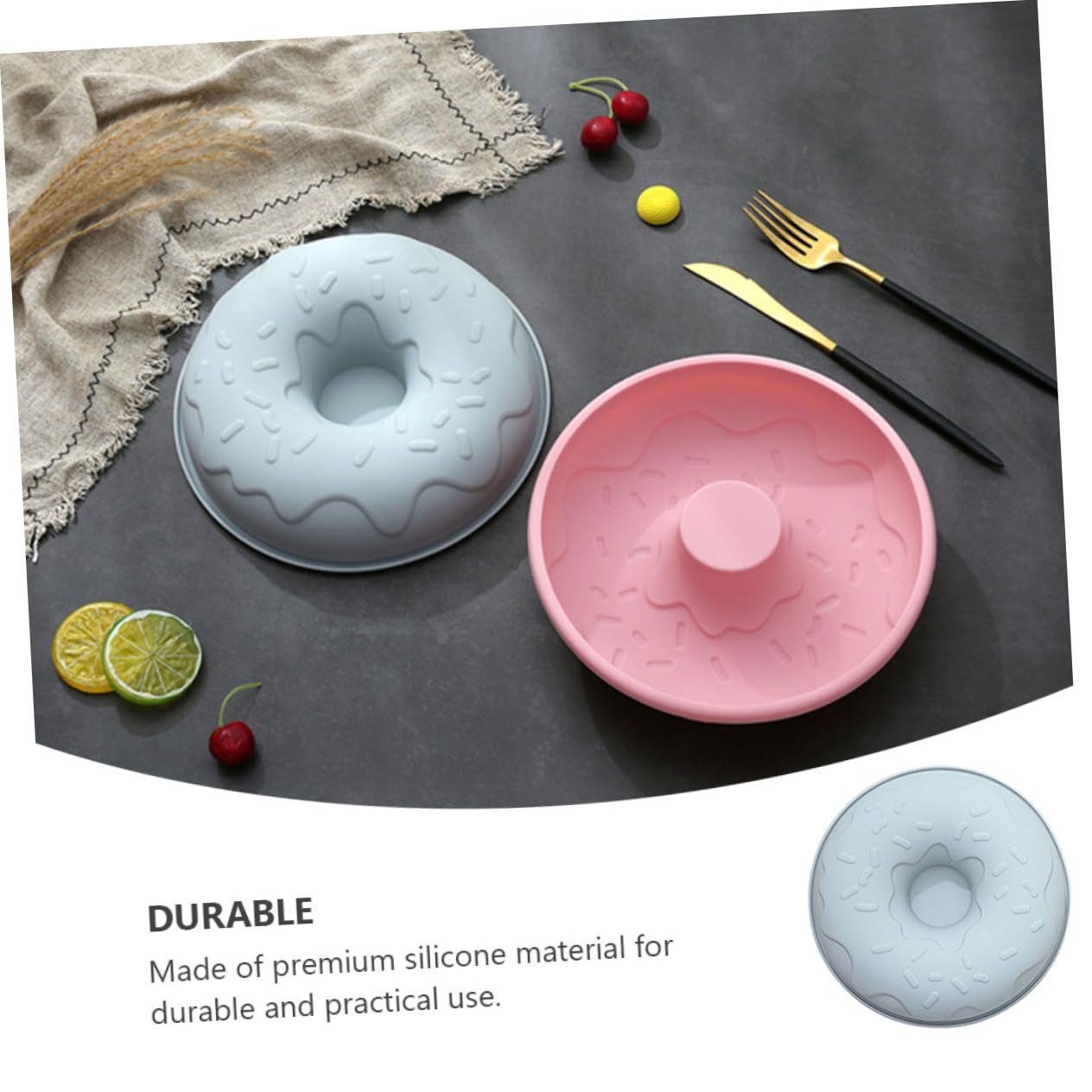 Ciieeo 3stücke Silikon Donut Form Kreatives Backwerkzeug Für Donuts Antihaftbeschichtet Für Kuchen Snacks Und Festlichkeiten