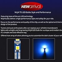 Vista 4 de WLJH 74 focos LED para salpicadero 3SMD superbrillantes, T5, 2721, 37, 286, cuña, enchufe de giro PC74, juego de luces indicadoras de cambio