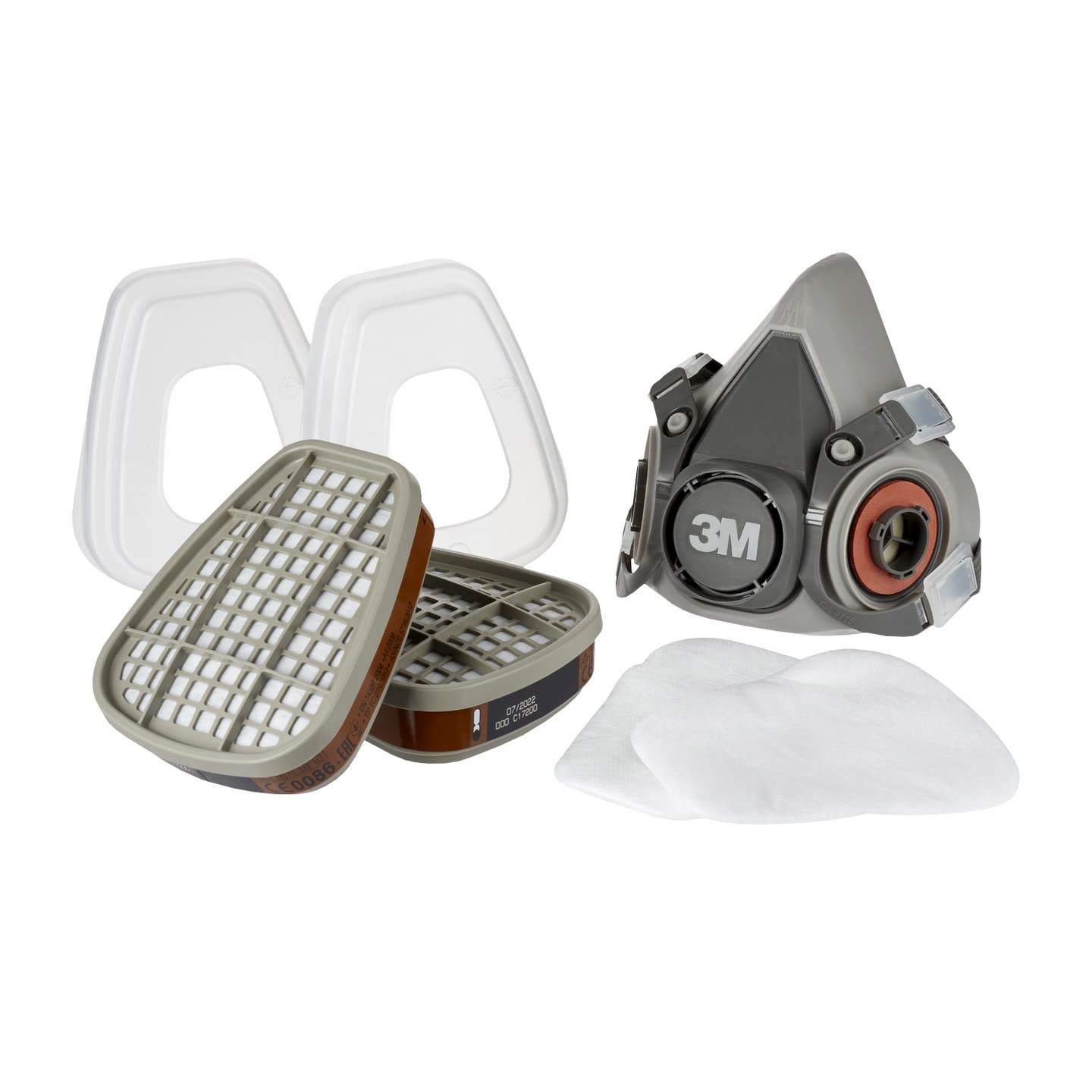 3M Maska ochronna 6003KIT-1 z wymiennymi filtrami, A2P3 organiczne opary (1 x 6200, 2 x 6055, 2 x 5935, 2 x 501)