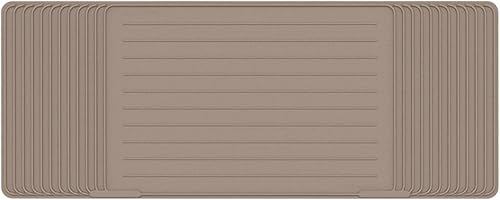 Miniatura 8 de WeatherTech ClosetMat, tapete de 55 x 22 pulgadas, protección para suelos de armario, recortable, color gris