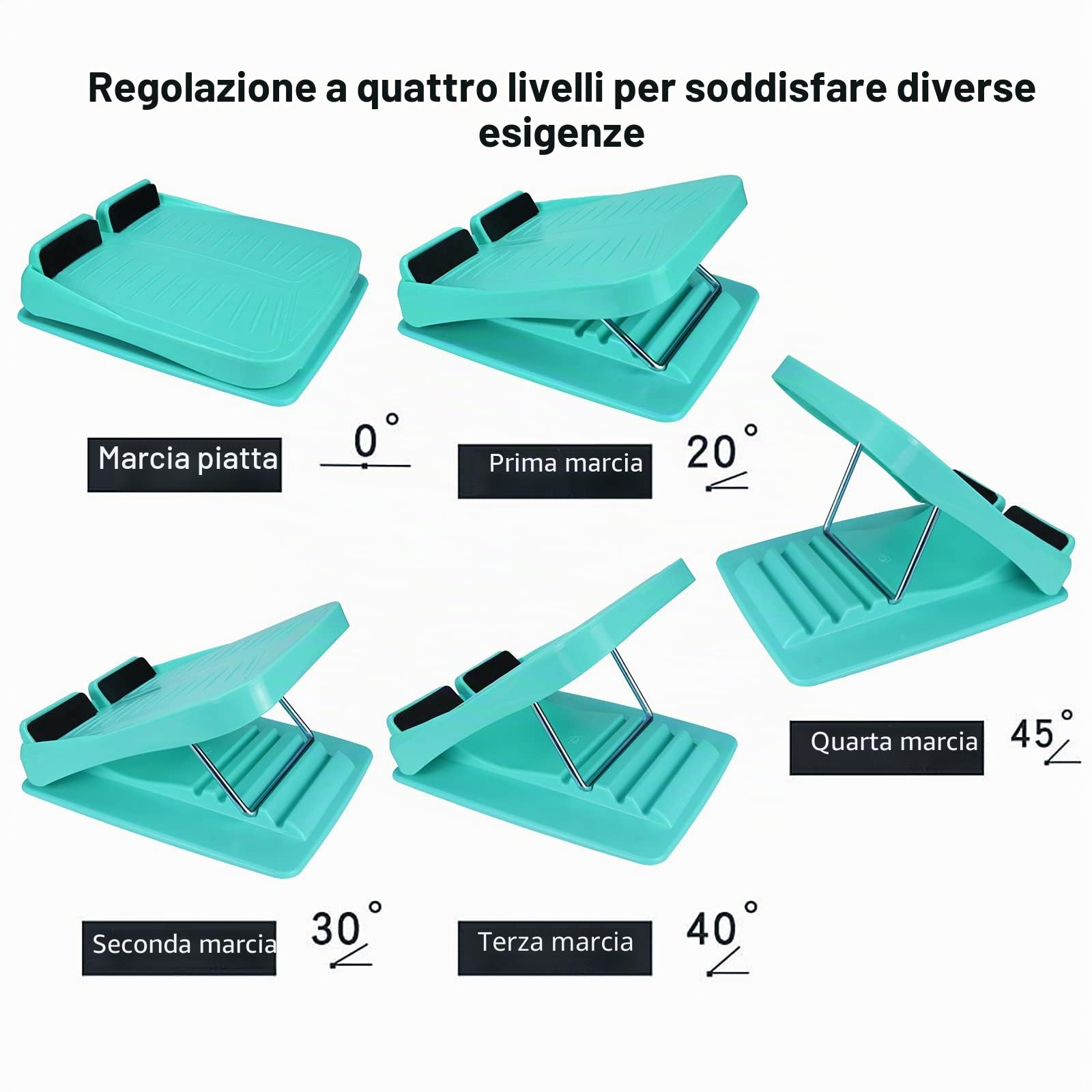 Tavola inclinata stretching, Regolabile Slant Board Fitness Bilanciamento Estensibile per Costole, Tacchi, Ischio-tendini, Achille, Esercizio Muscolare polpette Gamba