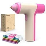 Cordless Hot Glue Gun, Auto Dispensing 15s Heating Fast Craft Glue Gun with 30 Pc Premium Mini Glue Stick, Automatic-Safety-Power-Off, Type-C Rechargeable Glue Gun for DIY Crafts, School, Home Repairs