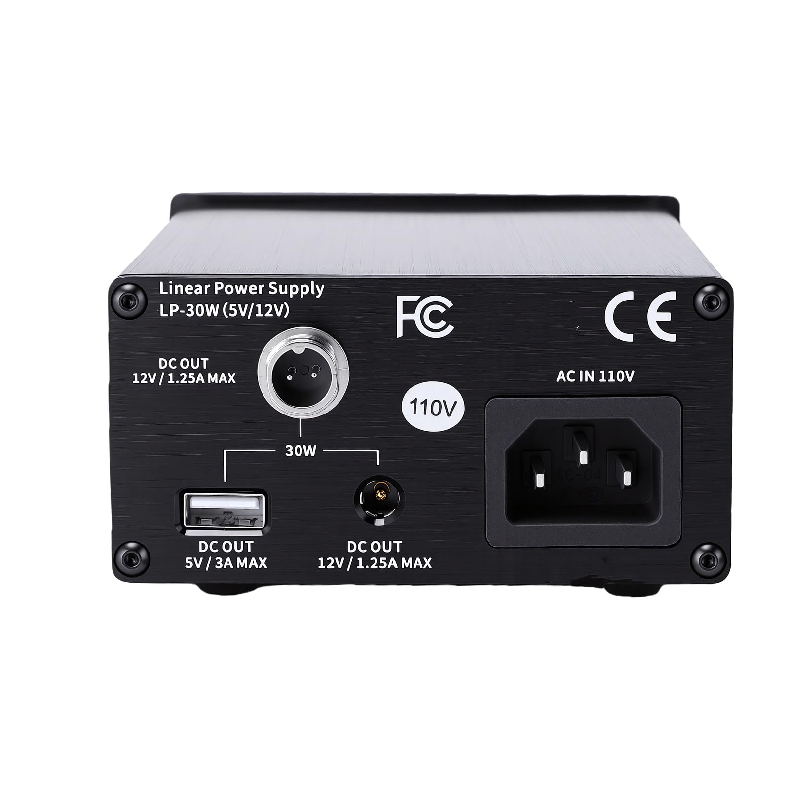 ASHATA Fuente de Alimentación Lineal de 5V 12V, Poco Ruido para (Enchufe