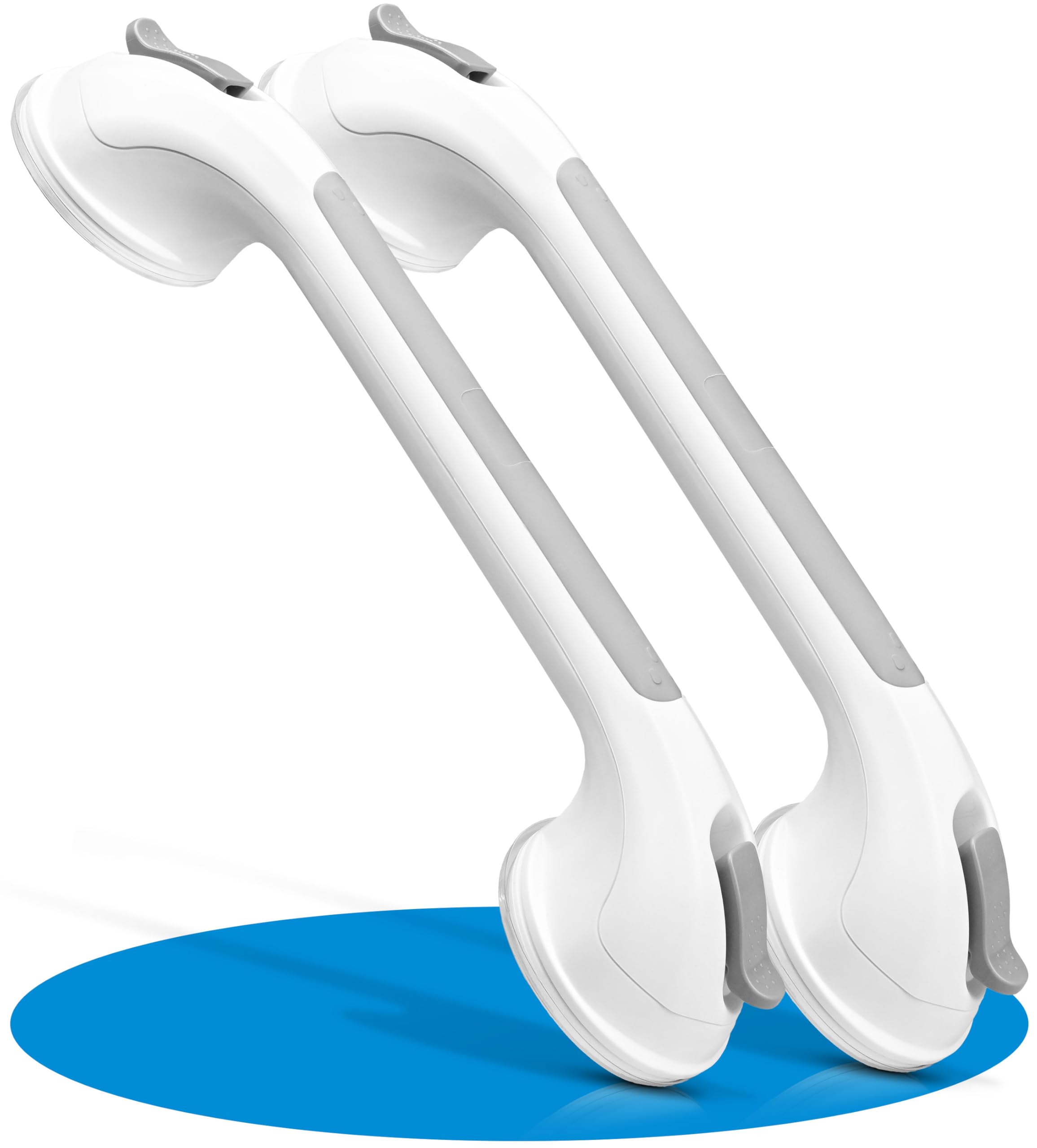Poignée de douche extra forte lot de 2 supports ventouses sans percer le mur