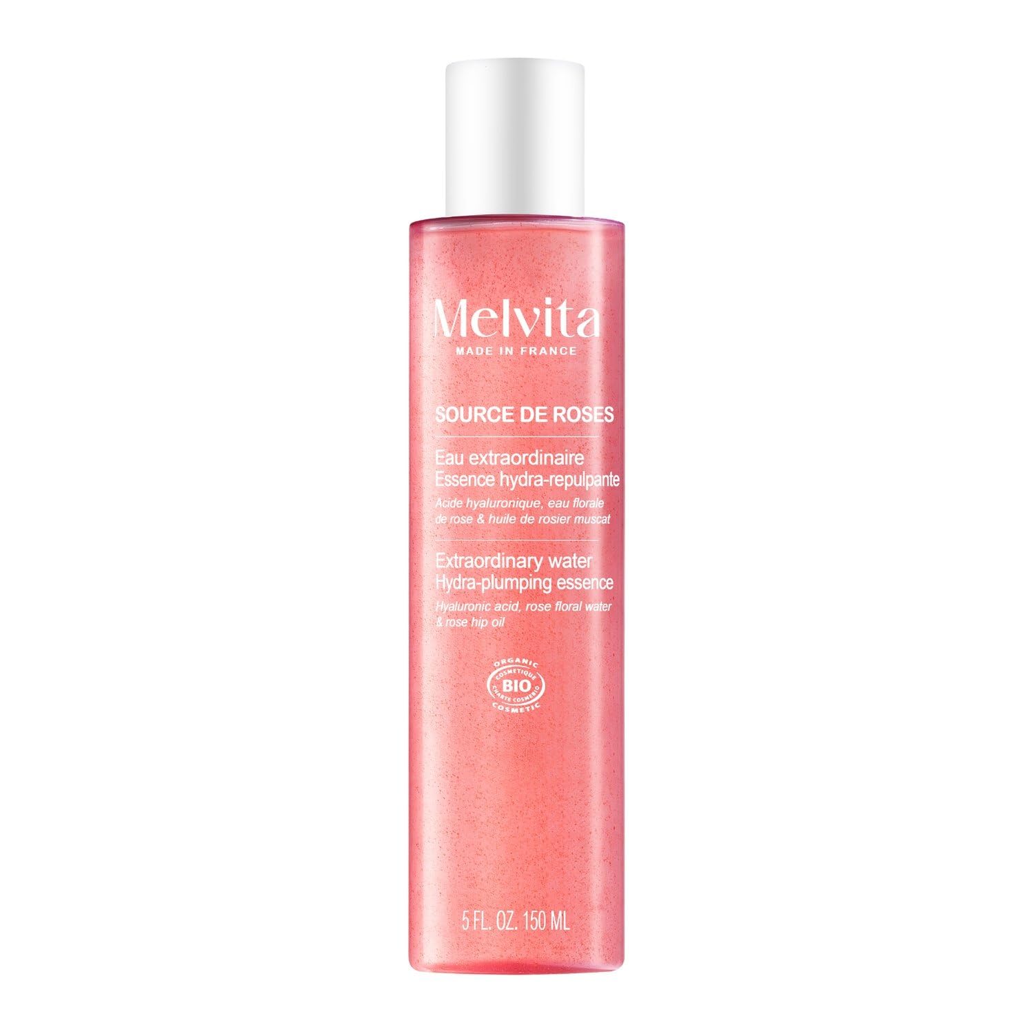 MELVITA – Crème Hydratante Repulpante Bio, Texture Légère et Confort Intense (Flacon 150mL) L'unité