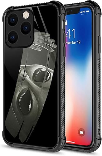 CARLOCA Funda compatible con iPhone 13 Pro, funda con patrón de vidrio Alien Clean iPhone 13 Pro, ultra protección, a prueba de golpes, de silicona disponible en Yaxa Peru