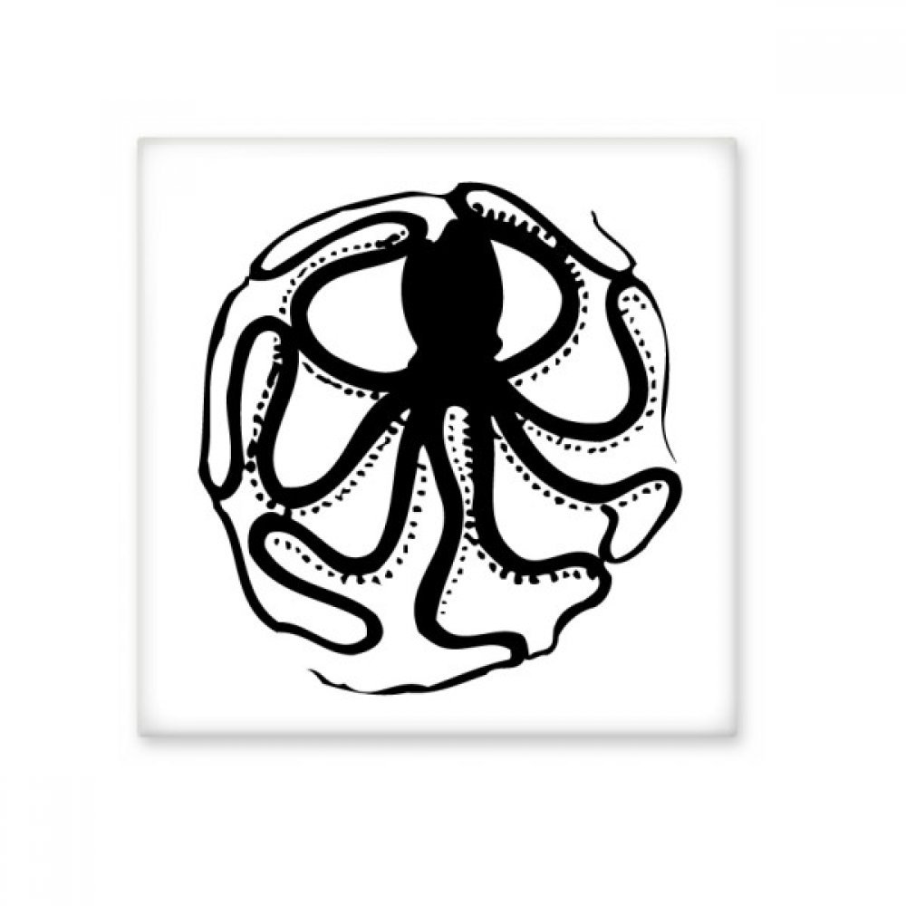 Carrelage en céramique motif octopus noir brillant haut de gamme pour crédence