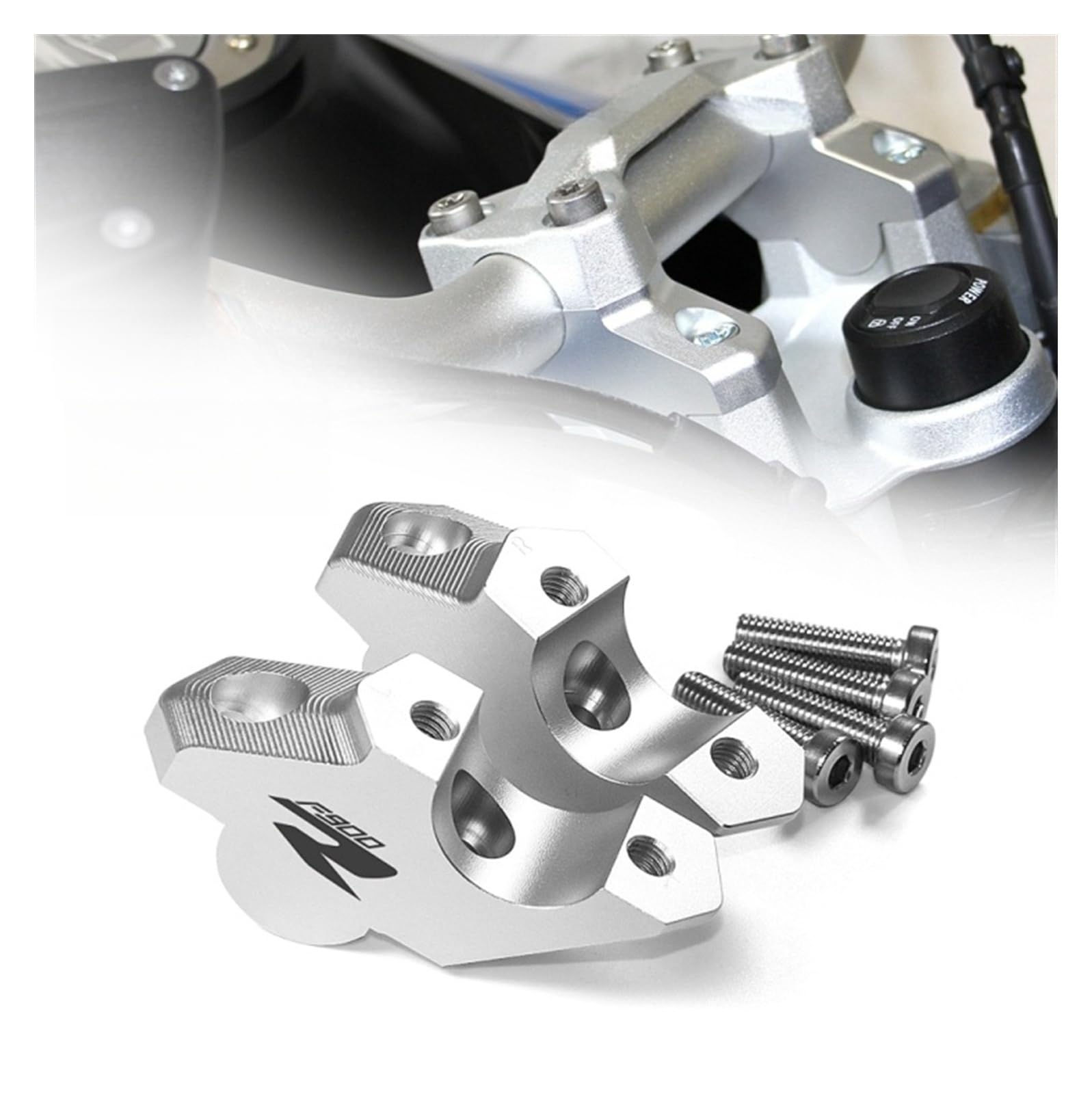 Accessori Moto Manubrio Riser Morsetto Estendi Adattatore Manubrio Compatibile con BMW F900R F900XR F850GS F 850 ​​GS ADV Adventure