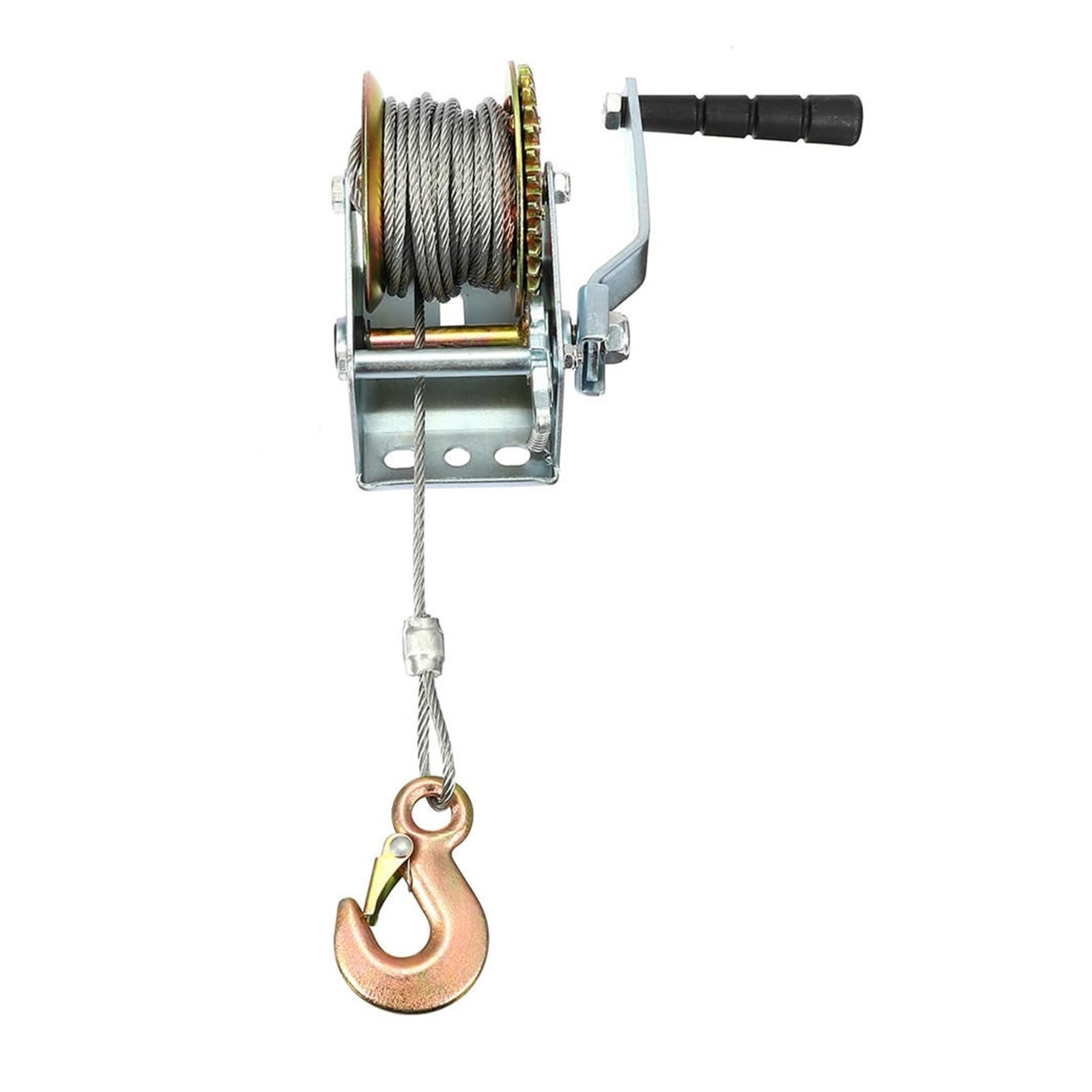 MYUYEE Trailer Winch, 600Lbs 8M Manual Hand Winch Caravan Strap Length Marine Pull Boat Trailer For Cars, Home Improvement, Cargo Handling Safe & Convenient