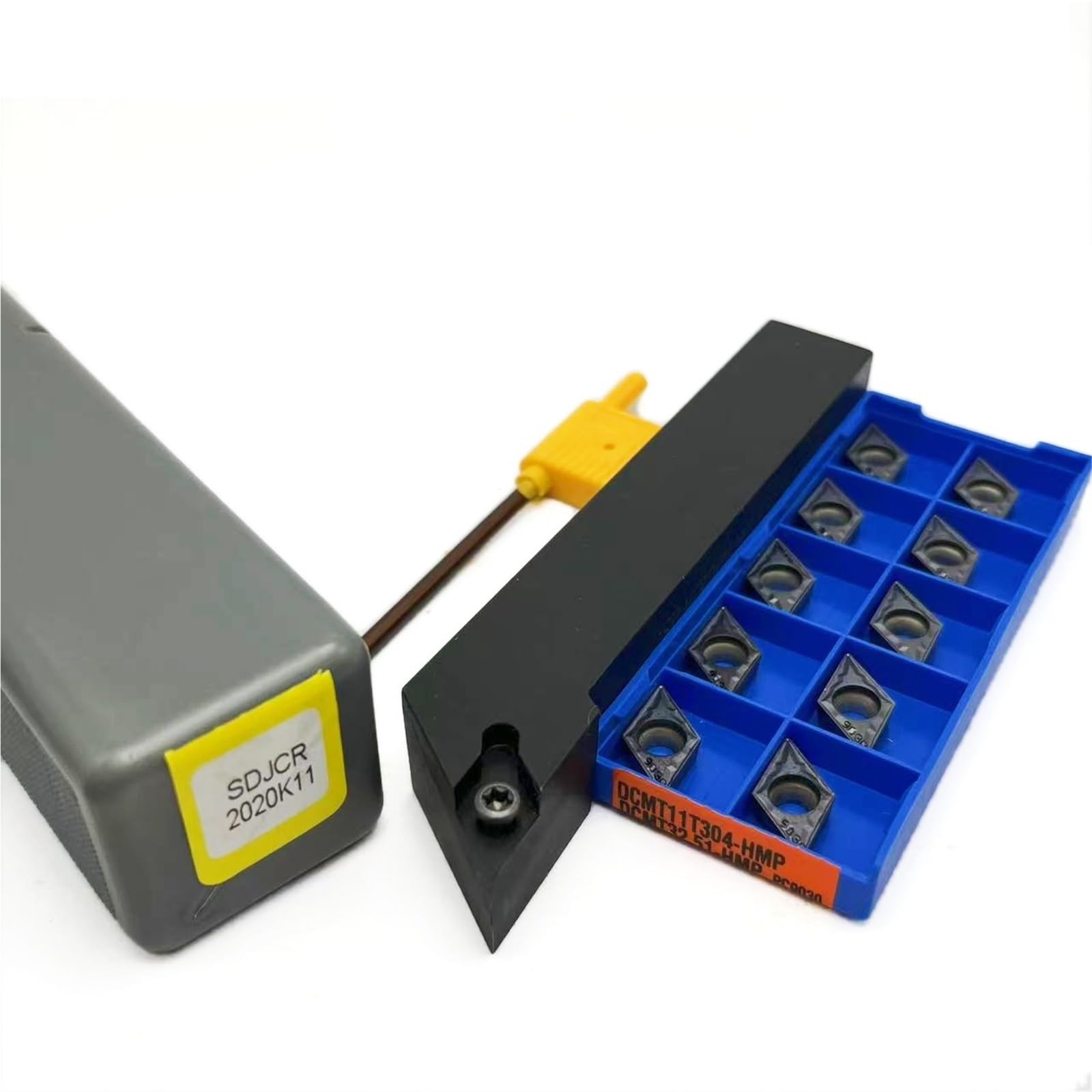 Der Externe Drehwerkzeughalter SDJCR 1212H11 1616H11 2020K11 2525M11 Ist Für Den Hartmetalleinsatz DCMT11T304 Geeignet Wendeschneidplatten(SDJCR 2020K11-PC9030)