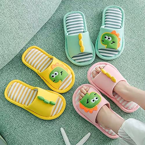 Toddler Kids Cloud Slippers Boys Girls Slides Sandals Dinosaur Soft Flat Shoes Shower Bathroom (A, 13 Little Child)2
