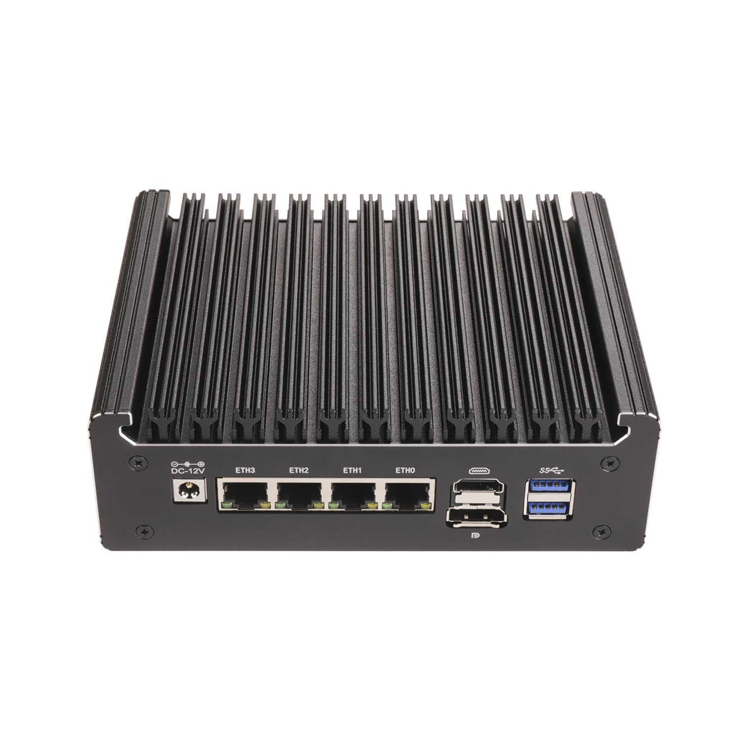 Micro Firewall Appliance, Mini PC, OPNsense, VPN, Router PC, Pentium Gold 6405U, RS52, 4 x 2.5GbE I226-V LAN, HDMI, DP, SIM Slot, Type-C, 16G RAM, 128G SSD