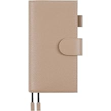 Moterm Leather Cover for Hobonichi Weeks - Fits Hobonichi Weeks/Weeks Mega, with Back Pocket Pebbled-Taupe