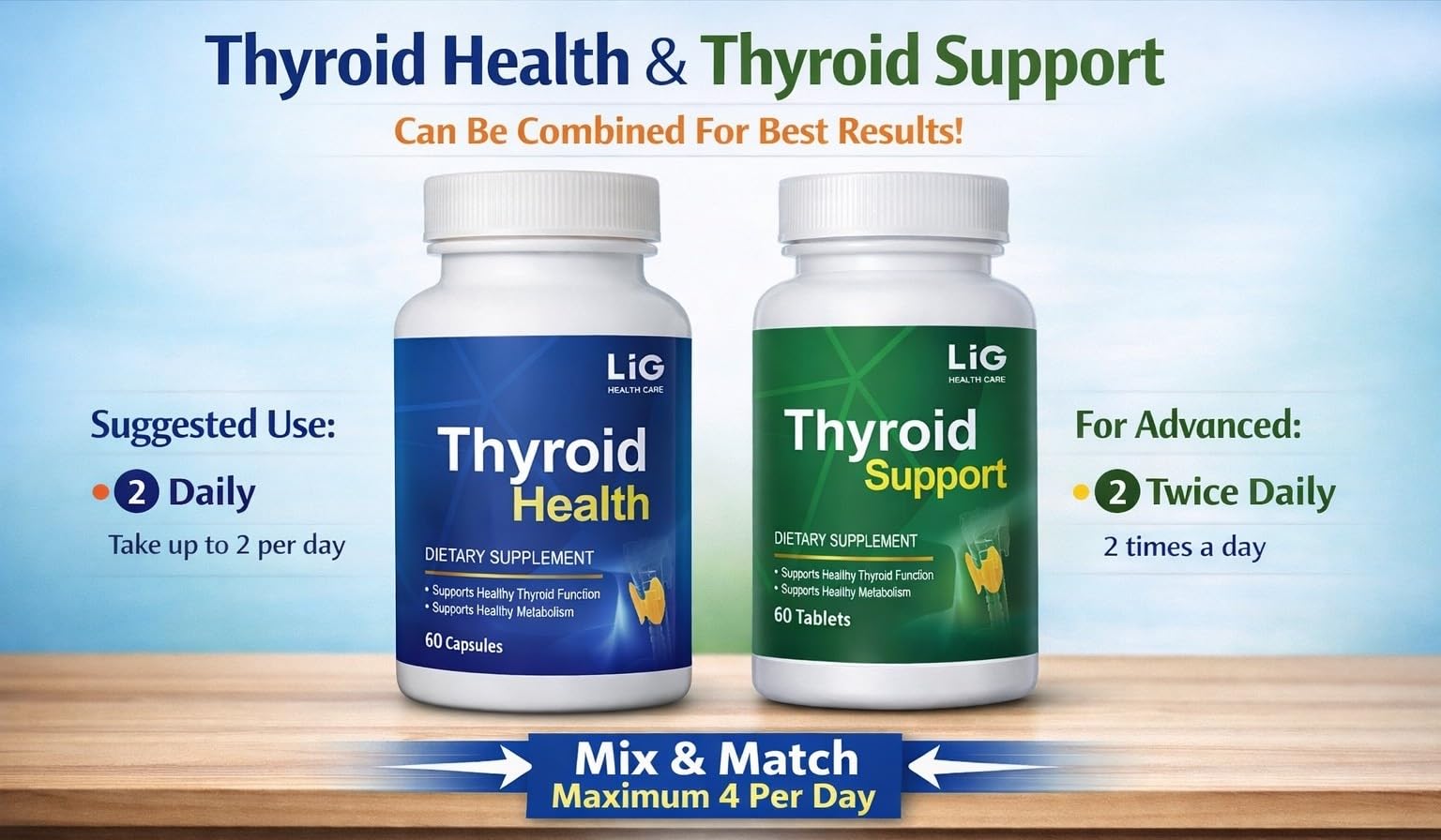 LIG Thyroid Support-Natural Herbal Supplement for Goiter & Hashimoto's - Hormone Balance & Metabolism Regulation – Maintain Gland Function - Iodine Free Formula – 60 Tablets — Amazon image 9