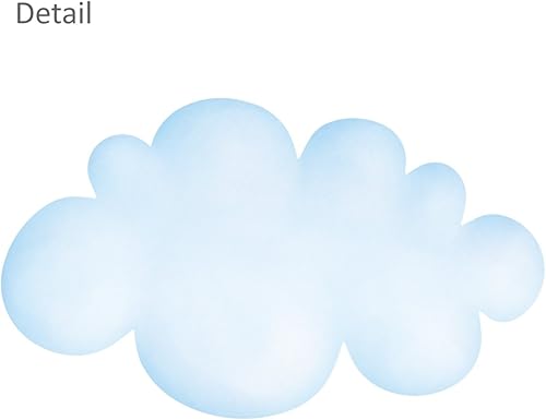 Miniatura 4 de DECOWALL Calcomanías de pared de nubes pequeñas para niños, calcomanías de nube extraíbles para guardería, dormitorio y sala de estar, decoración de