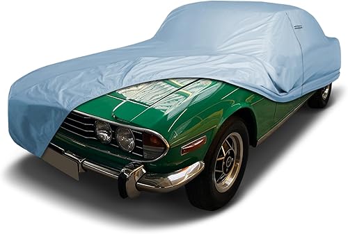 Miniatura 36 de iCarCover Funda prémium para automóvil Triumph Spitfire 1968-1981, resistente al agua, para todo tipo de clima, ajuste personalizado, para Negro